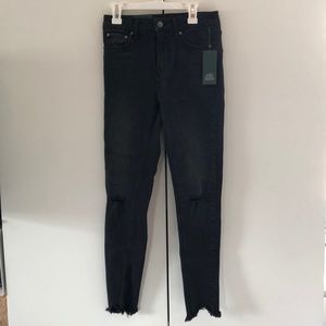 Black high rise skinny jeans